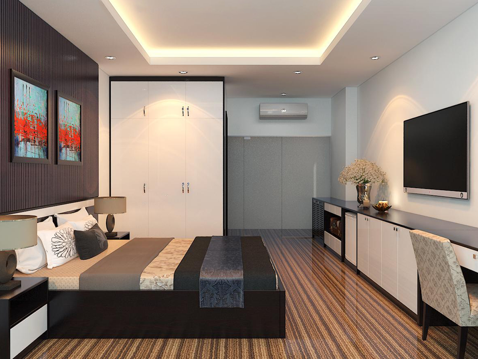 Thiết Kế Phòng Ngủ Hiện Đại – Ý Tưởng Tinh Tế, Tiện Nghi
